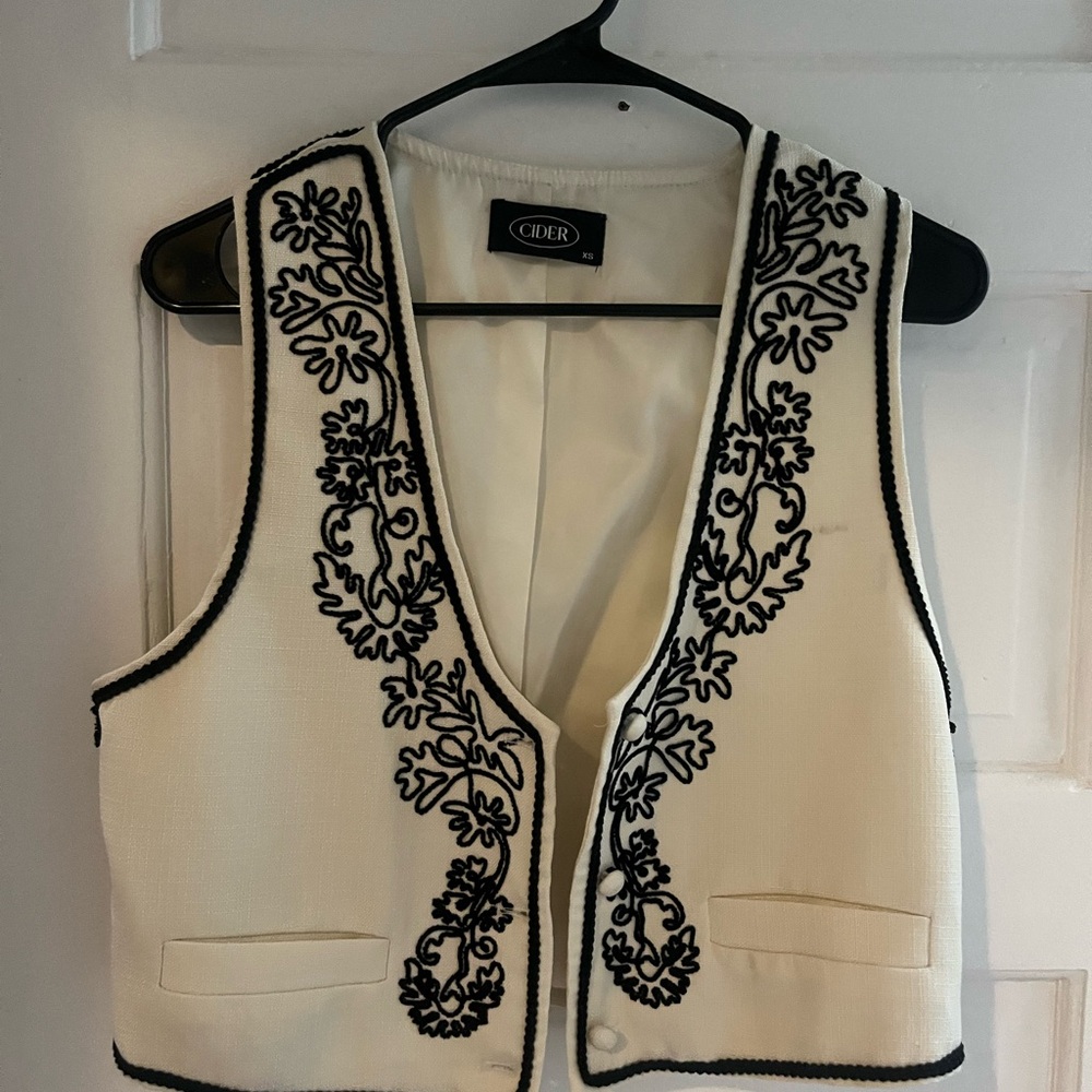 Embroidered vest